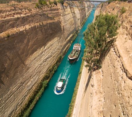 width of corinth canal